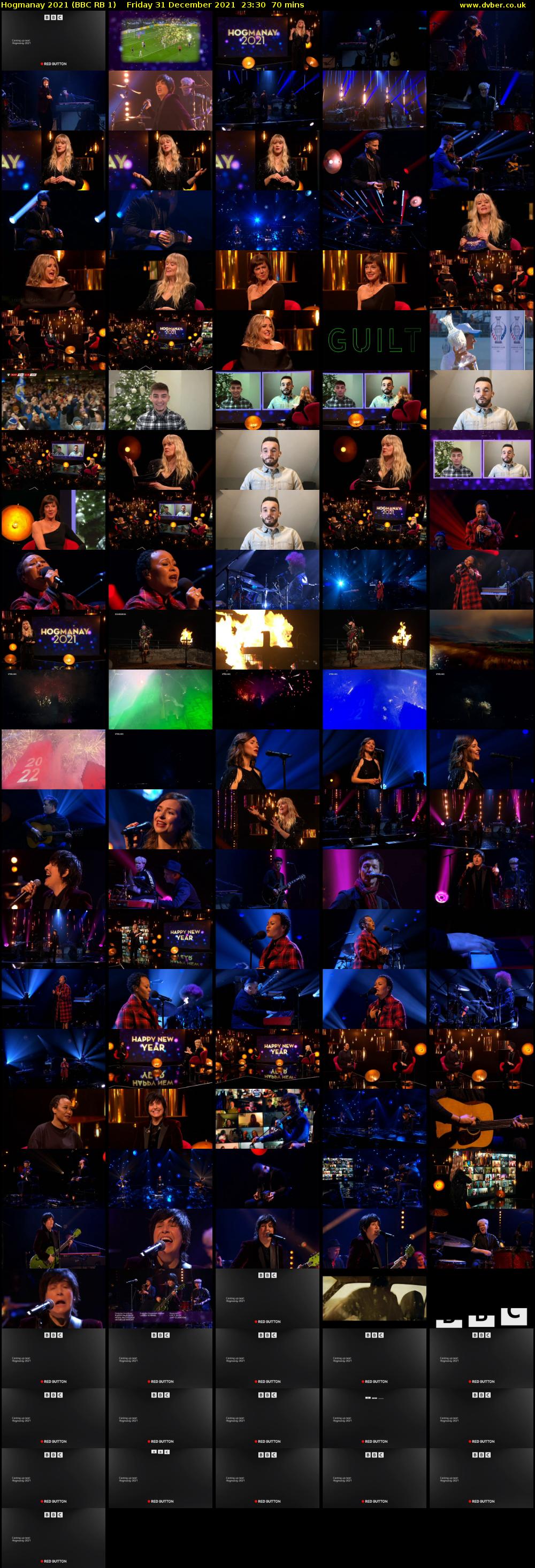 Hogmanay 2021 (BBC RB 1) Friday 31 December 2021 23:30 - 00:40
