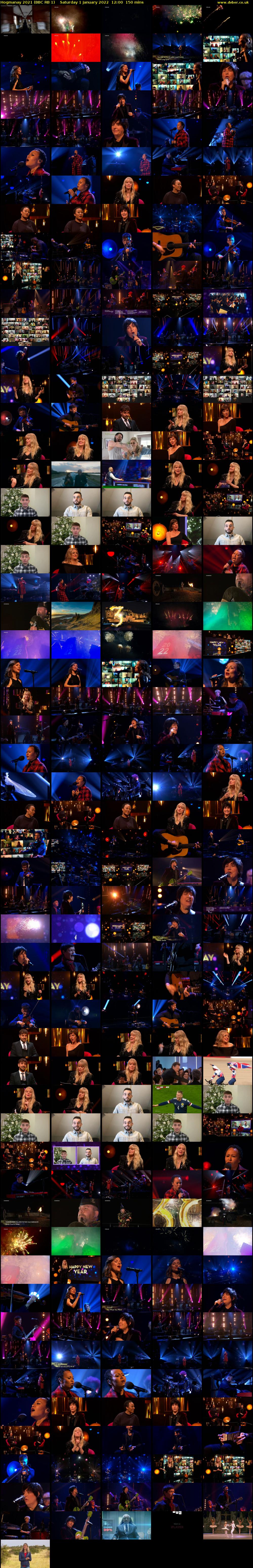 Hogmanay 2021 (BBC RB 1) Saturday 1 January 2022 12:00 - 14:30