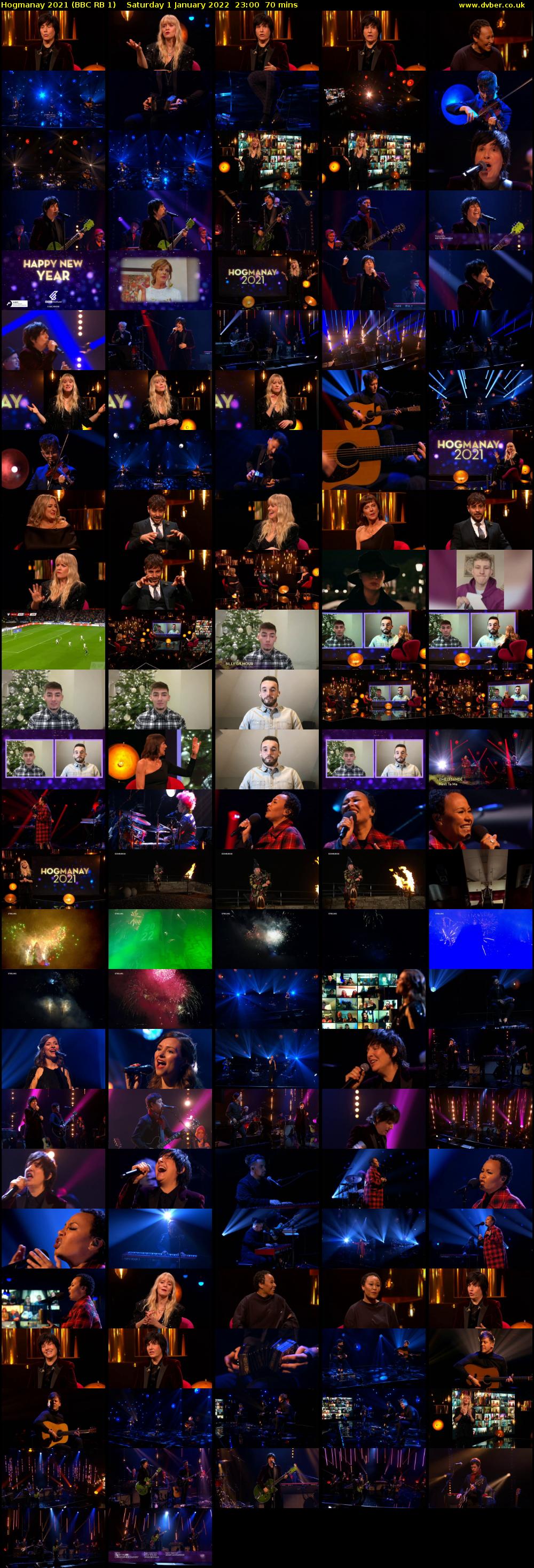 Hogmanay 2021 (BBC RB 1) Saturday 1 January 2022 23:00 - 00:10