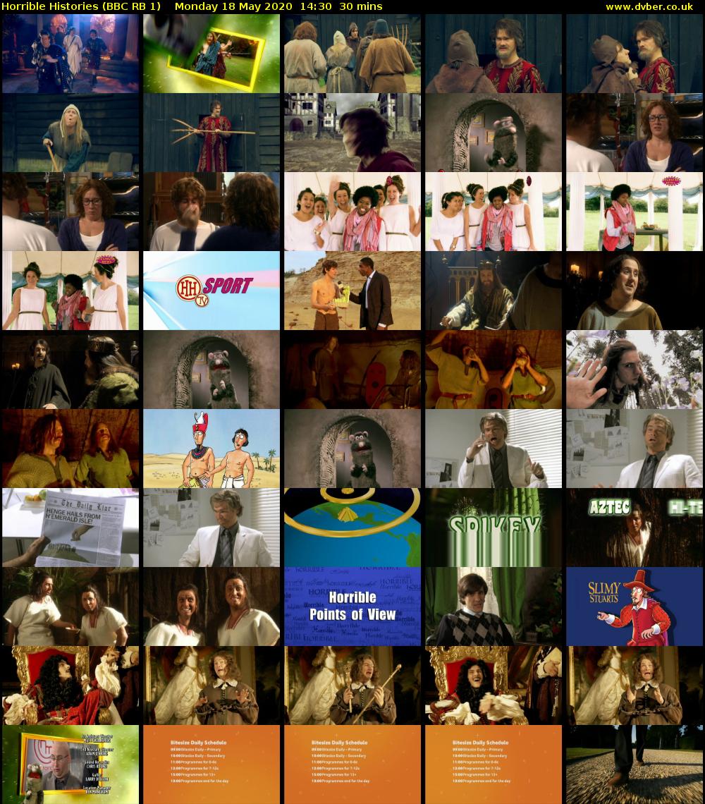 Horrible Histories (BBC RB 1) Monday 18 May 2020 14:30 - 15:00