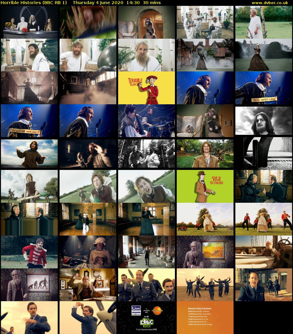 Horrible Histories (BBC RB 1) Thursday 4 June 2020 14:30 - 15:00