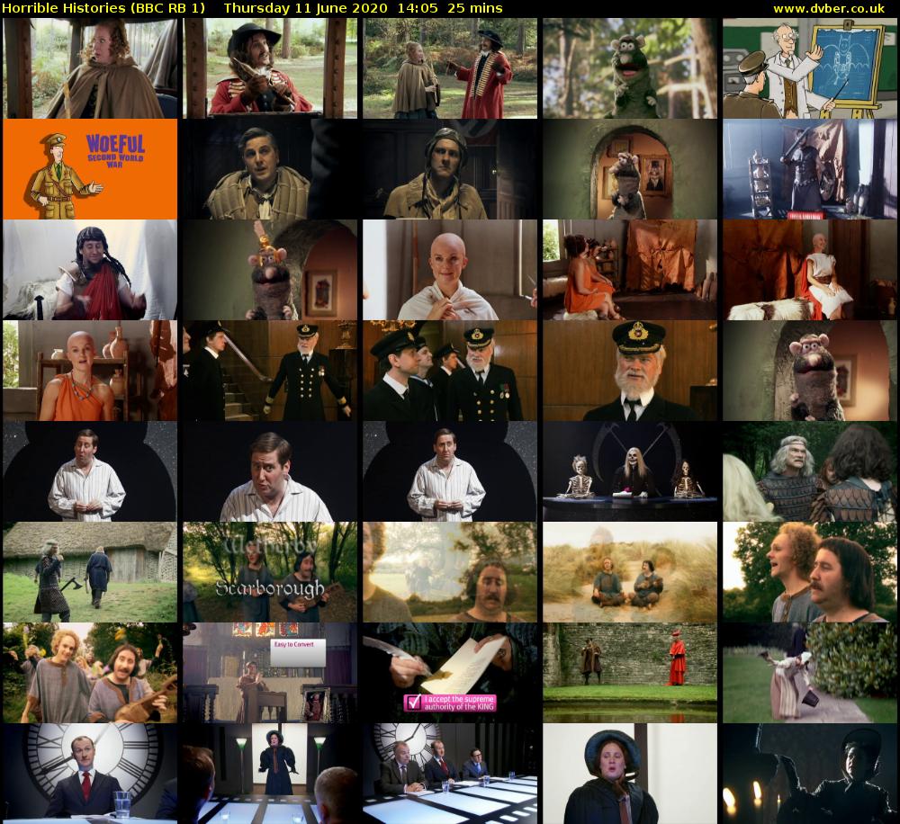 Horrible Histories (BBC RB 1) Thursday 11 June 2020 14:05 - 14:30