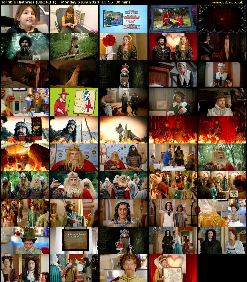 Horrible Histories (BBC RB 1) Monday 6 July 2020 13:55 - 14:25