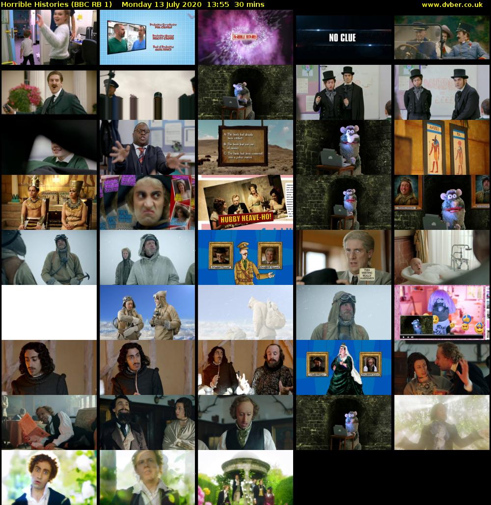 Horrible Histories (BBC RB 1) Monday 13 July 2020 13:55 - 14:25