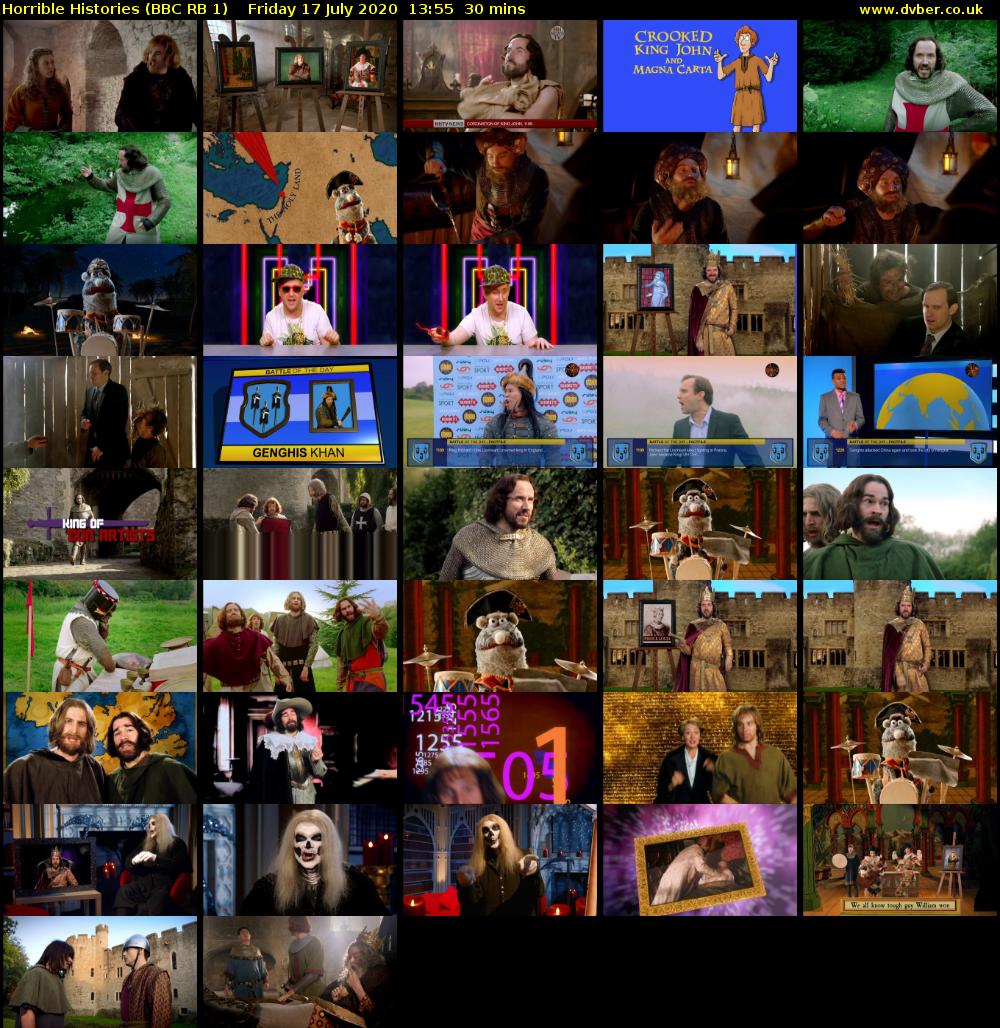Horrible Histories (BBC RB 1) Friday 17 July 2020 13:55 - 14:25