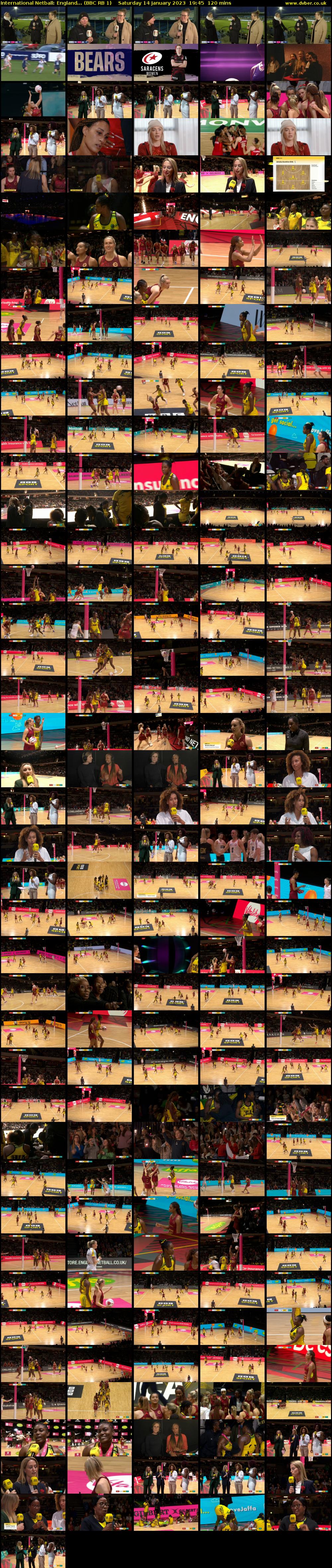International Netball: England... (BBC RB 1) Saturday 14 January 2023 19:45 - 21:45