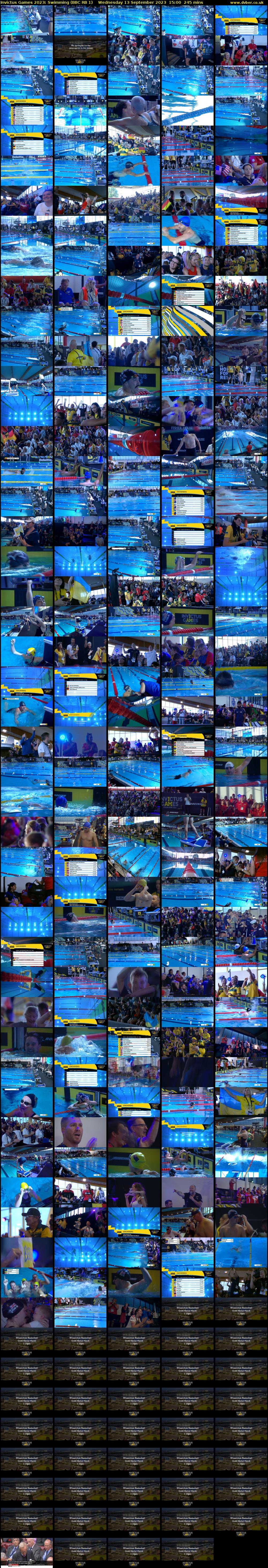 Invictus Games 2023: Swimming (BBC RB 1) Wednesday 13 September 2023 15:00 - 19:05