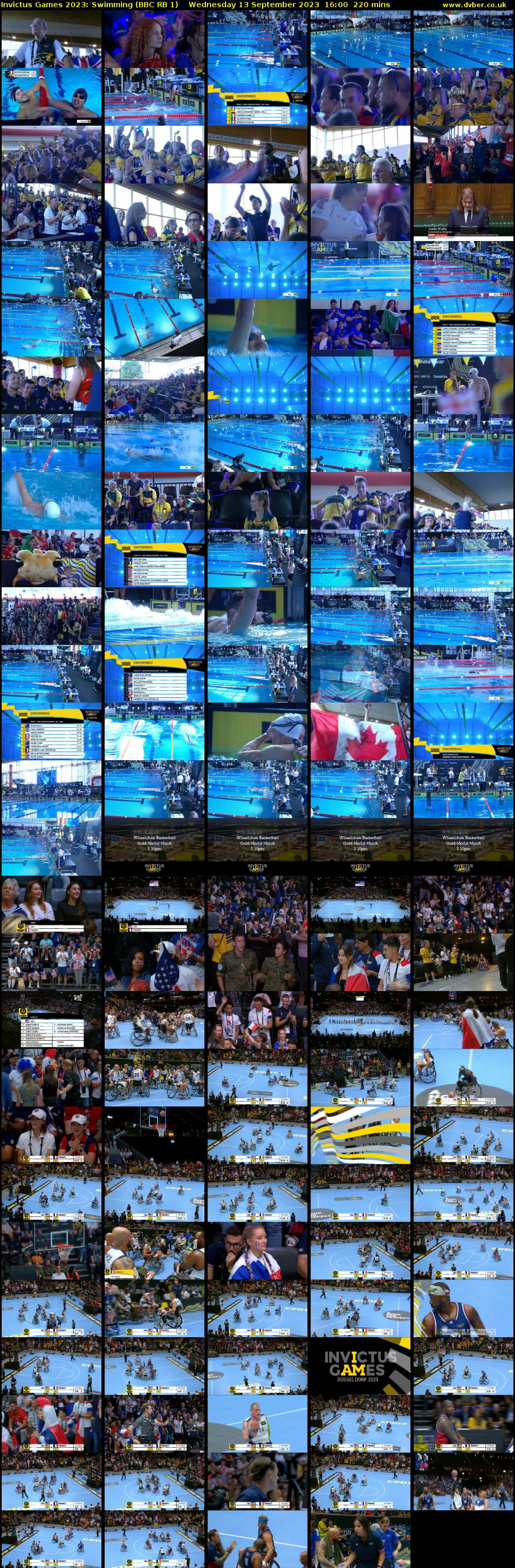 Invictus Games 2023: Swimming (BBC RB 1) Wednesday 13 September 2023 16:00 - 19:40
