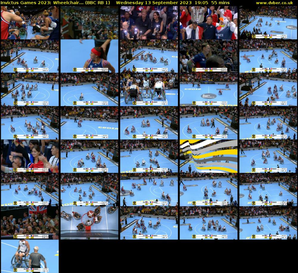 Invictus Games 2023: Wheelchair... (BBC RB 1) Wednesday 13 September 2023 19:05 - 20:00