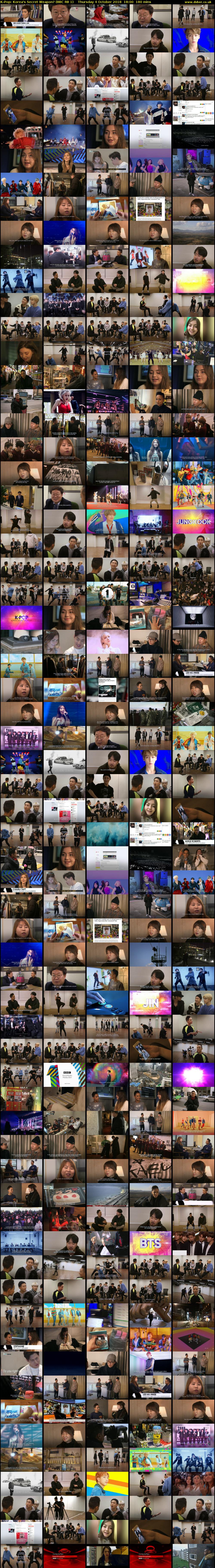 K-Pop: Korea's Secret Weapon? (BBC RB 1) Thursday 4 October 2018 18:00 - 21:00