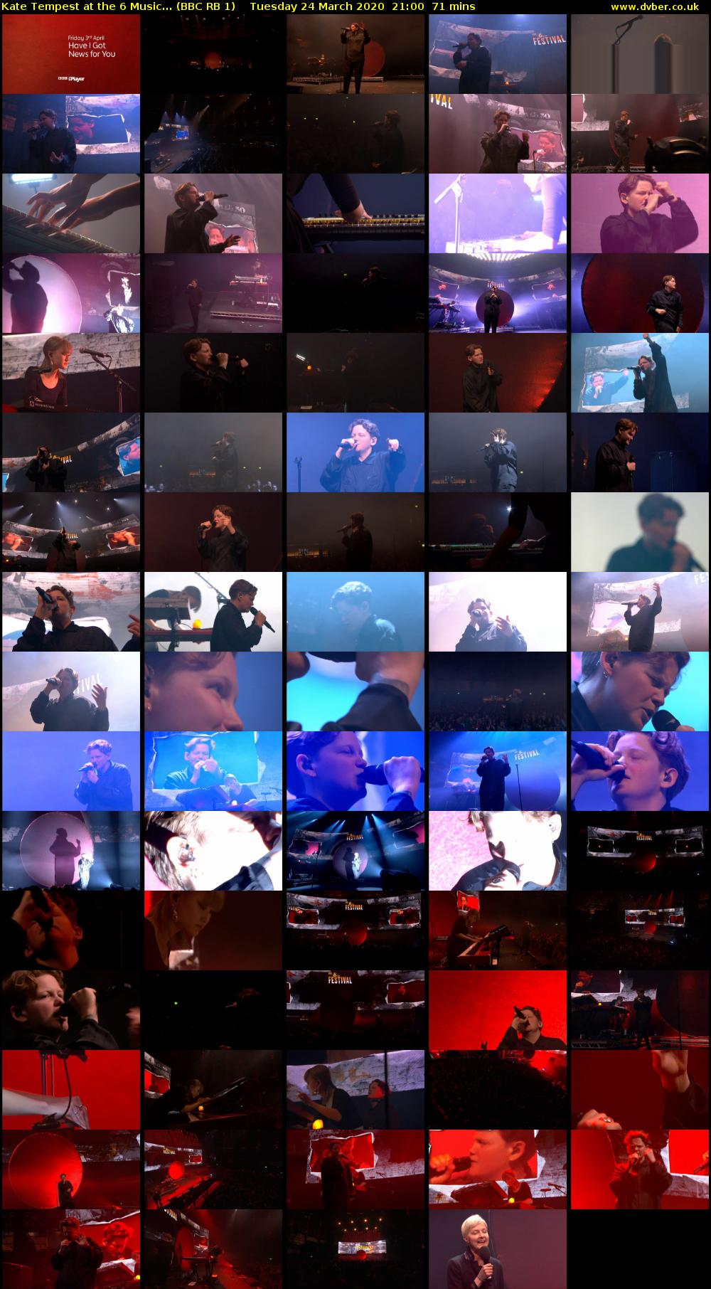 Kate Tempest at the 6 Music... (BBC RB 1) Tuesday 24 March 2020 21:00 - 22:11