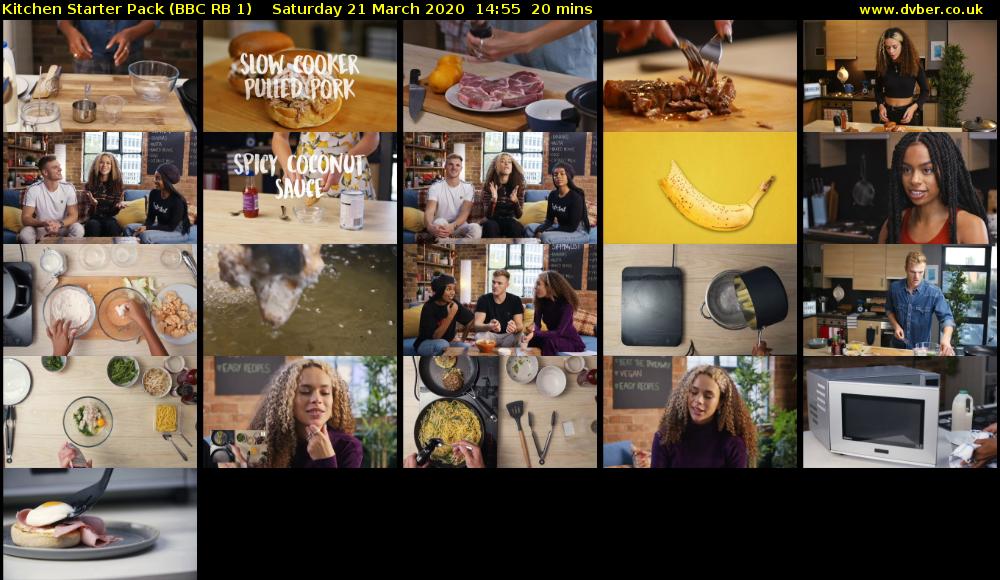 Kitchen Starter Pack (BBC RB 1) Saturday 21 March 2020 14:55 - 15:15