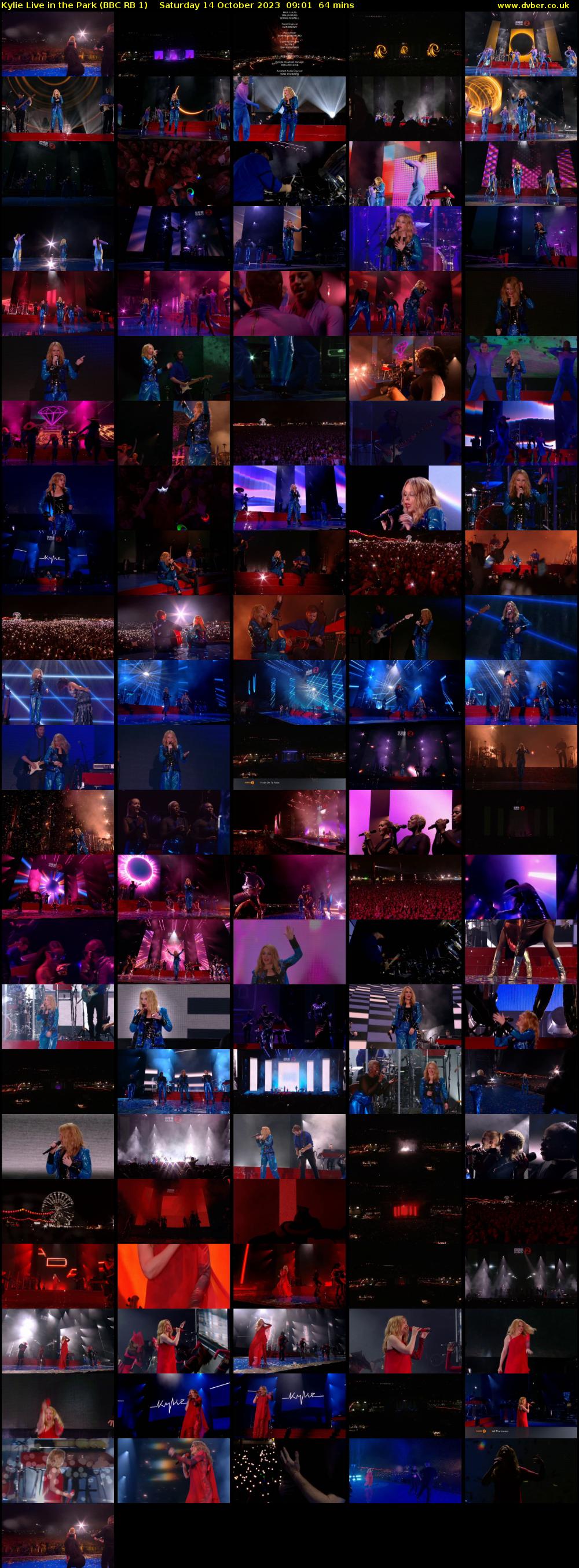 Kylie Live in the Park (BBC RB 1) Saturday 14 October 2023 09:01 - 10:05