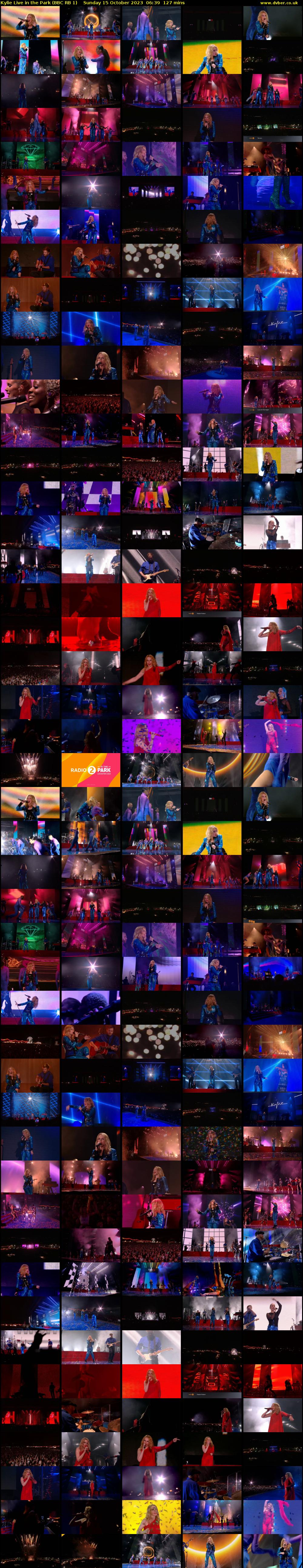 Kylie Live in the Park (BBC RB 1) Sunday 15 October 2023 06:39 - 08:46
