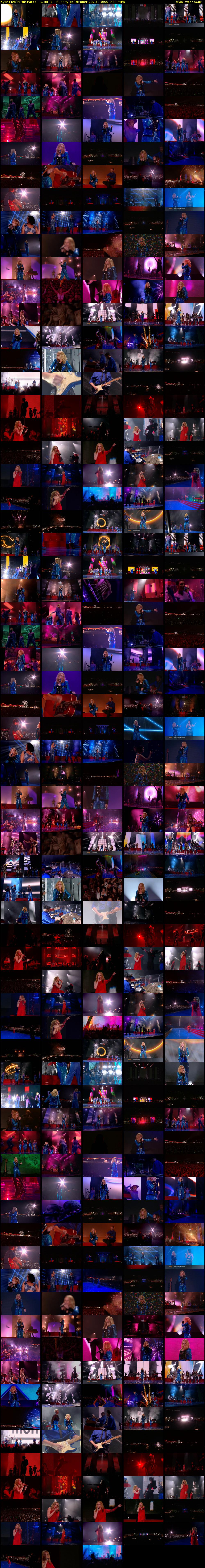 Kylie Live in the Park (BBC RB 1) Sunday 15 October 2023 10:00 - 14:00
