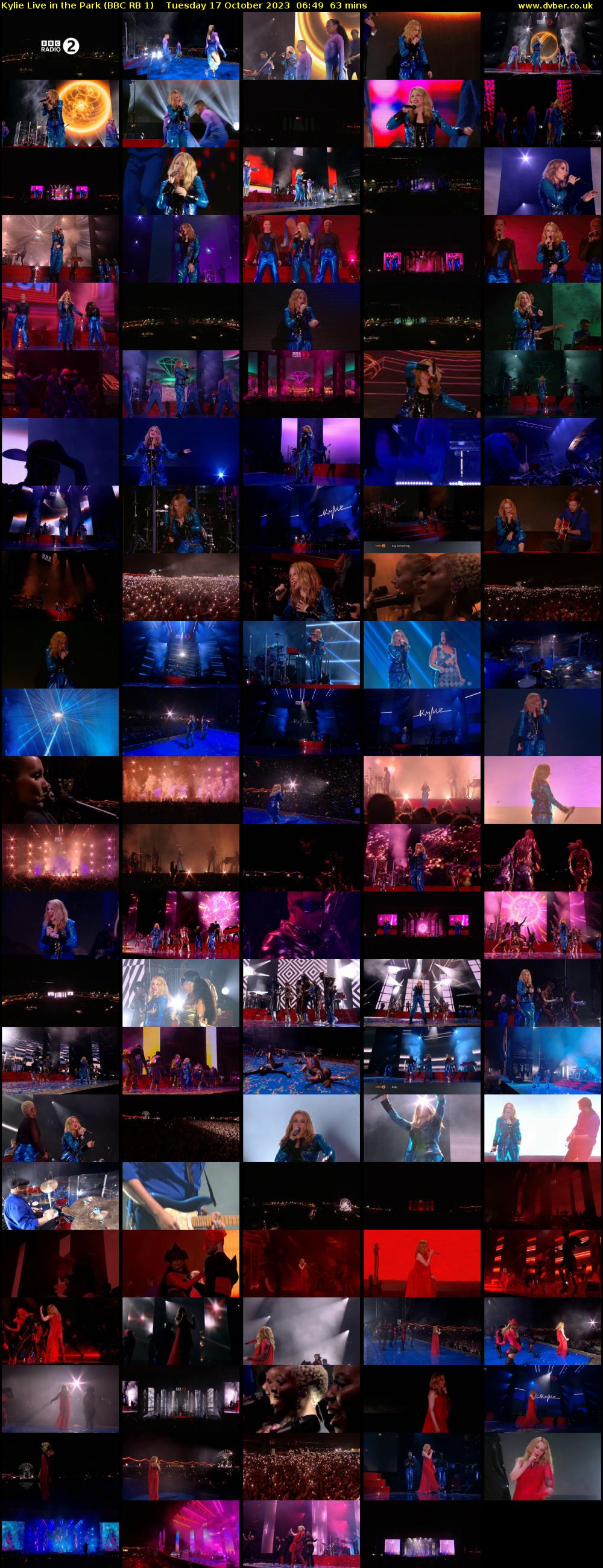Kylie Live in the Park (BBC RB 1) Tuesday 17 October 2023 06:49 - 07:52