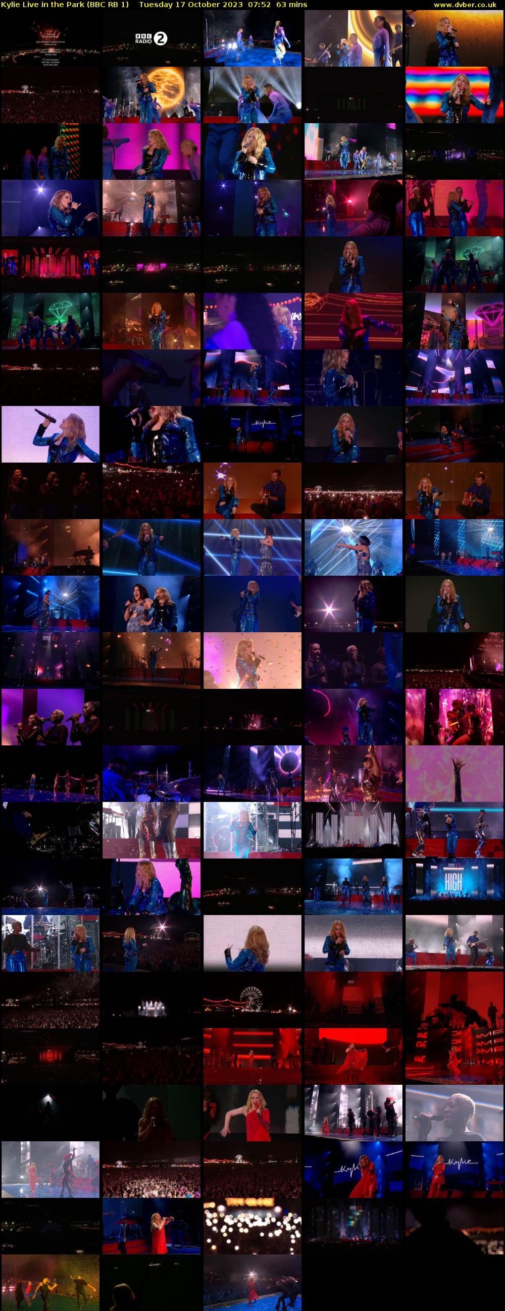 Kylie Live in the Park (BBC RB 1) Tuesday 17 October 2023 07:52 - 08:55