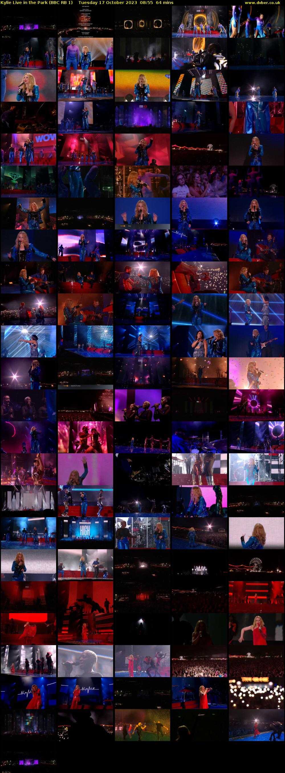 Kylie Live in the Park (BBC RB 1) Tuesday 17 October 2023 08:55 - 09:59