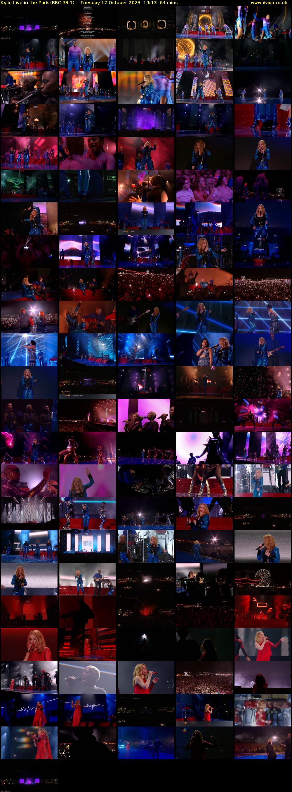 Kylie Live in the Park (BBC RB 1) Tuesday 17 October 2023 14:13 - 15:17