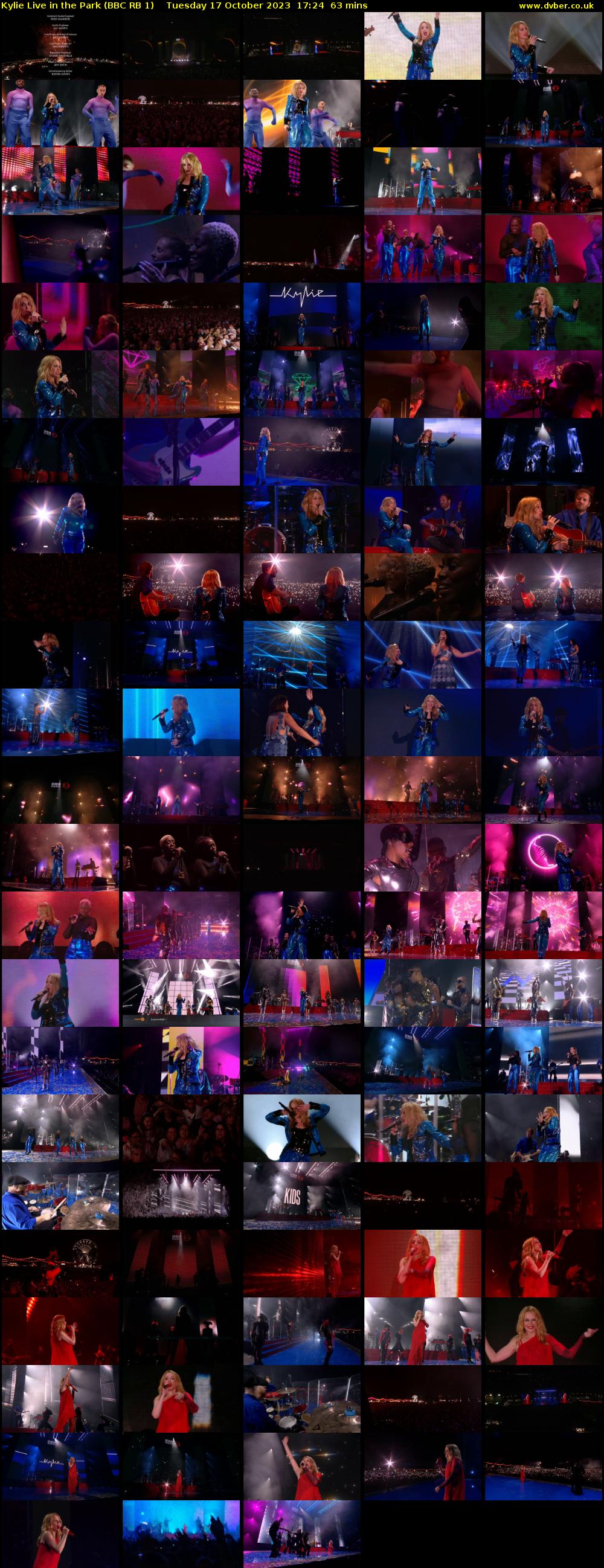 Kylie Live in the Park (BBC RB 1) Tuesday 17 October 2023 17:24 - 18:27