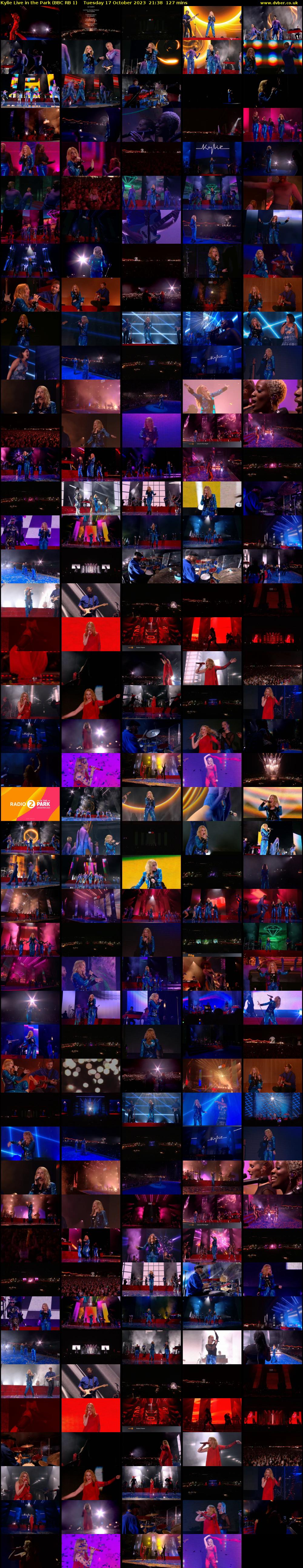 Kylie Live in the Park (BBC RB 1) Tuesday 17 October 2023 21:38 - 23:45