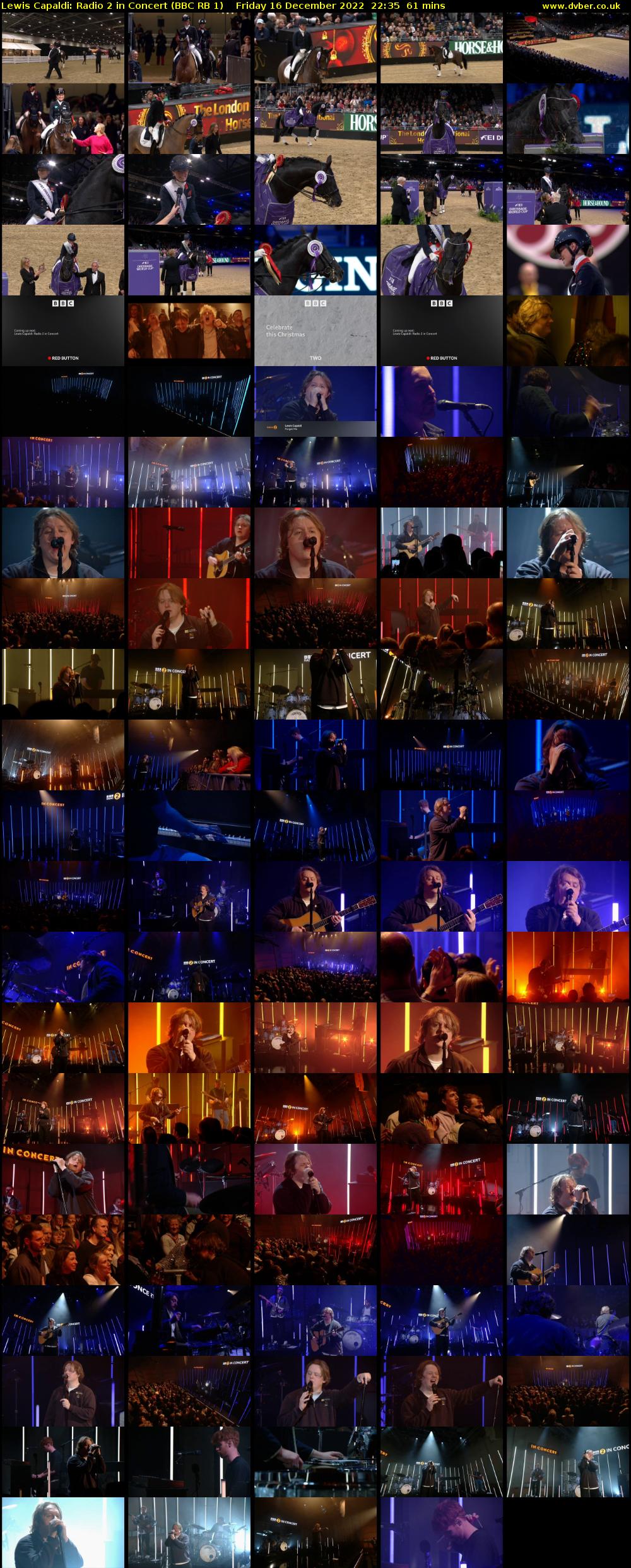 Lewis Capaldi: Radio 2 in Concert (BBC RB 1) Friday 16 December 2022 22:35 - 23:36