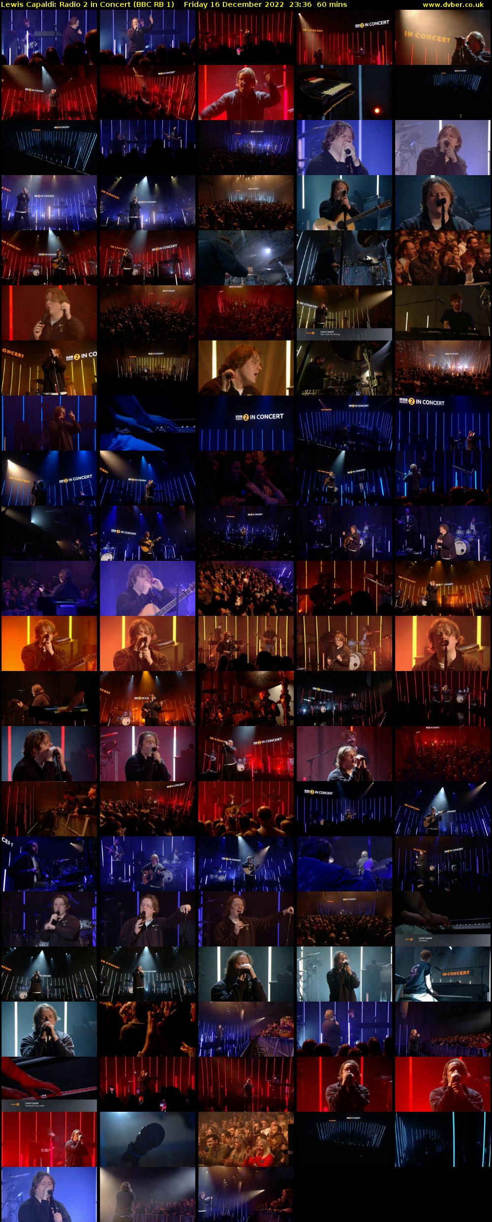 Lewis Capaldi: Radio 2 in Concert (BBC RB 1) Friday 16 December 2022 23:36 - 00:36
