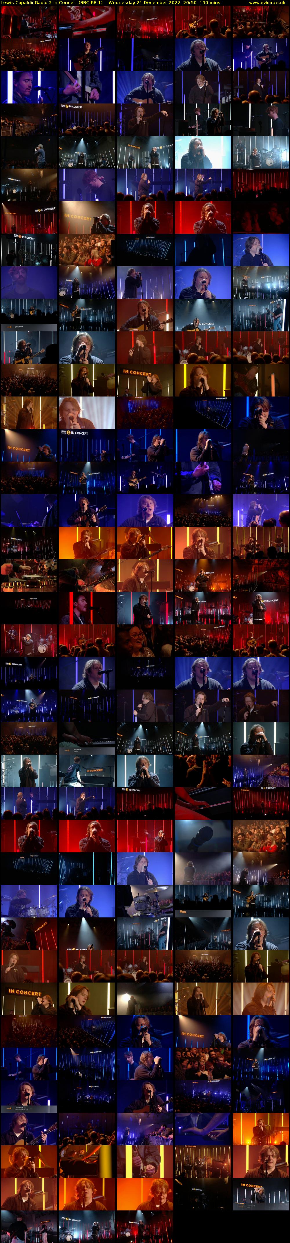 Lewis Capaldi: Radio 2 in Concert (BBC RB 1) Wednesday 21 December 2022 20:50 - 00:00