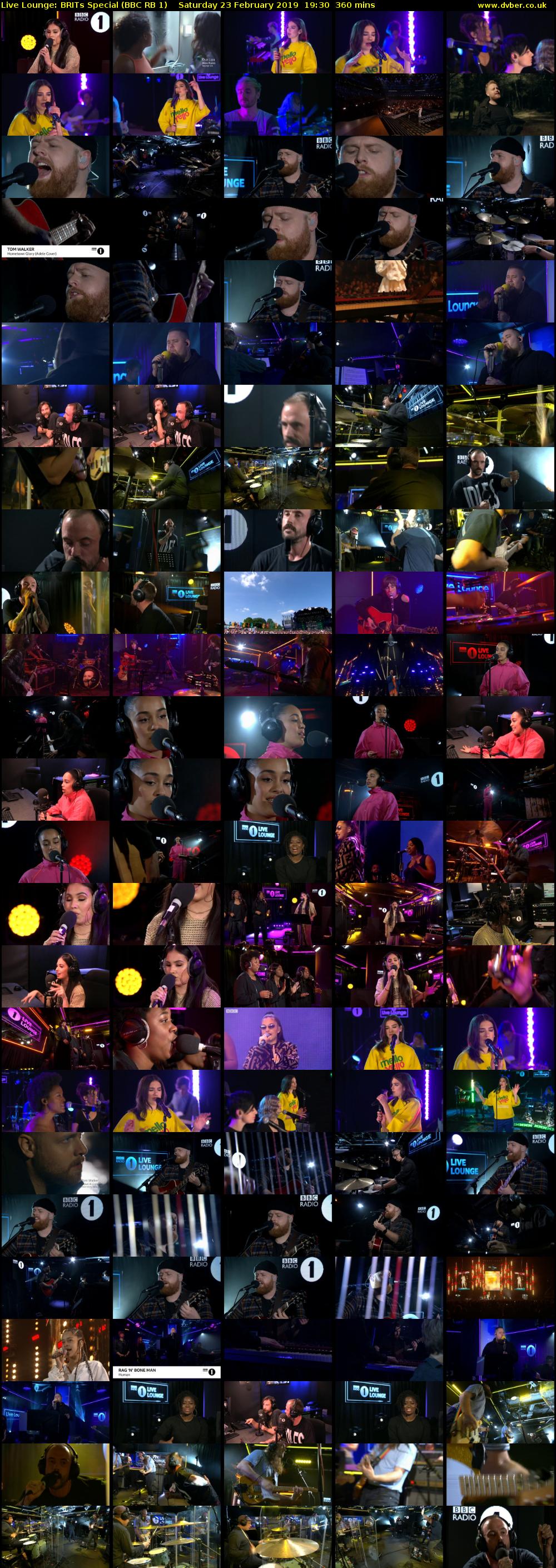 Live Lounge: BRITs Special (BBC RB 1) Saturday 23 February 2019 19:30 - 01:30