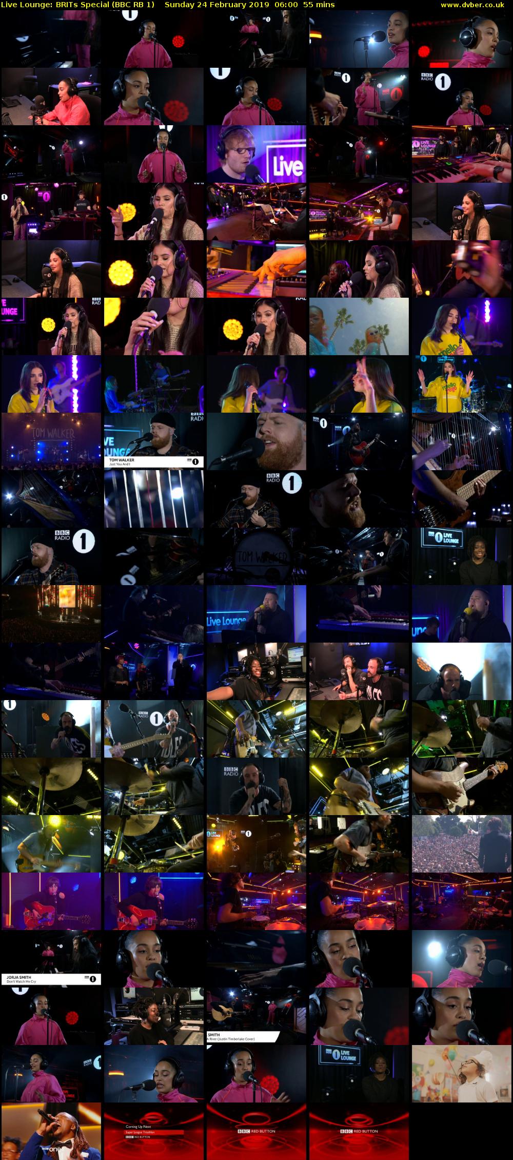 Live Lounge: BRITs Special (BBC RB 1) Sunday 24 February 2019 06:00 - 06:55