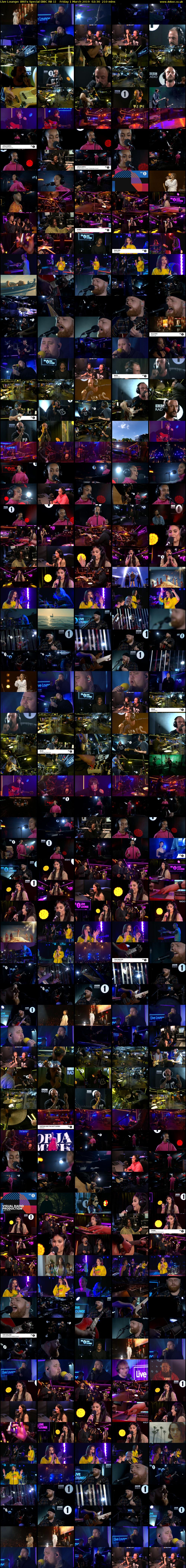 Live Lounge: BRITs Special (BBC RB 1) Friday 1 March 2019 02:30 - 06:00