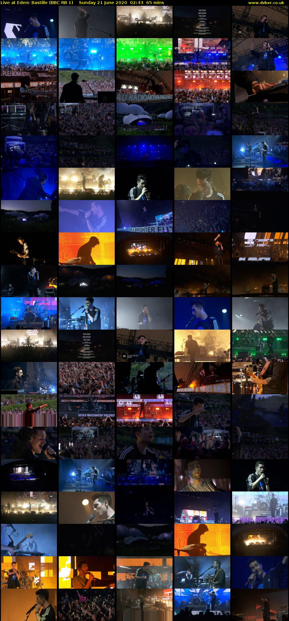Live at Eden: Bastille (BBC RB 1) Sunday 21 June 2020 02:43 - 03:48