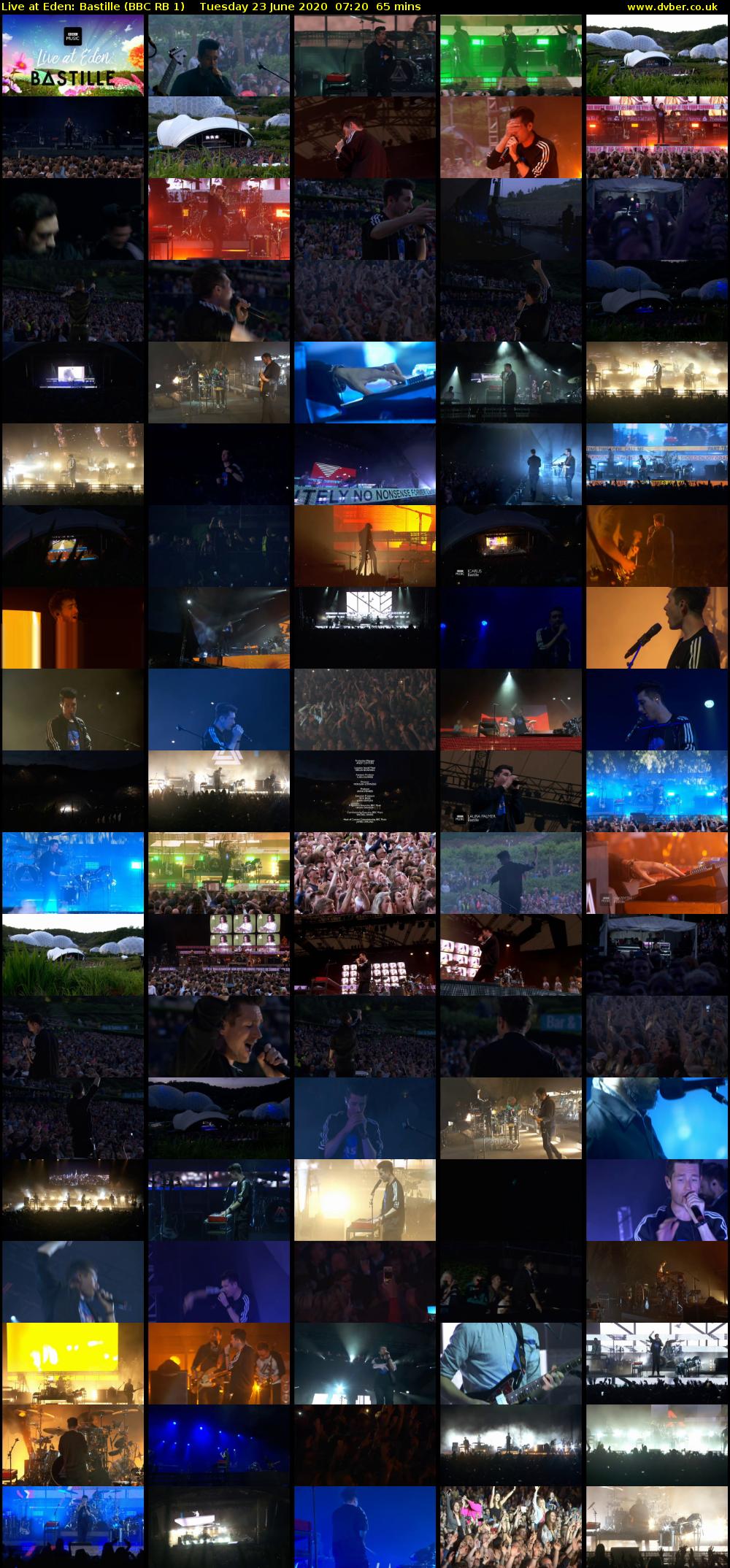 Live at Eden: Bastille (BBC RB 1) Tuesday 23 June 2020 07:20 - 08:25