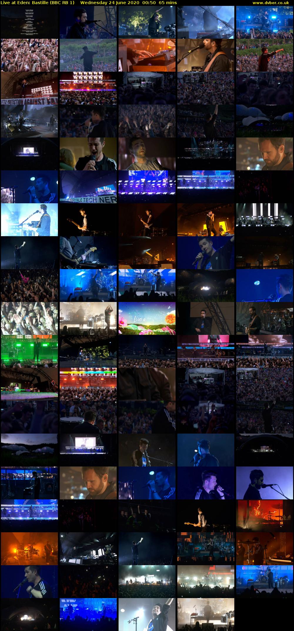 Live at Eden: Bastille (BBC RB 1) Wednesday 24 June 2020 00:50 - 01:55