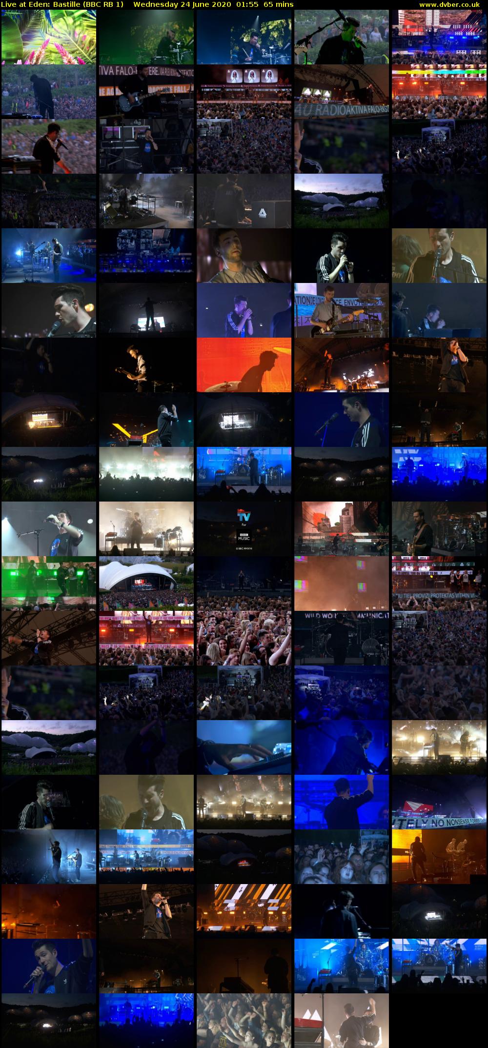 Live at Eden: Bastille (BBC RB 1) Wednesday 24 June 2020 01:55 - 03:00