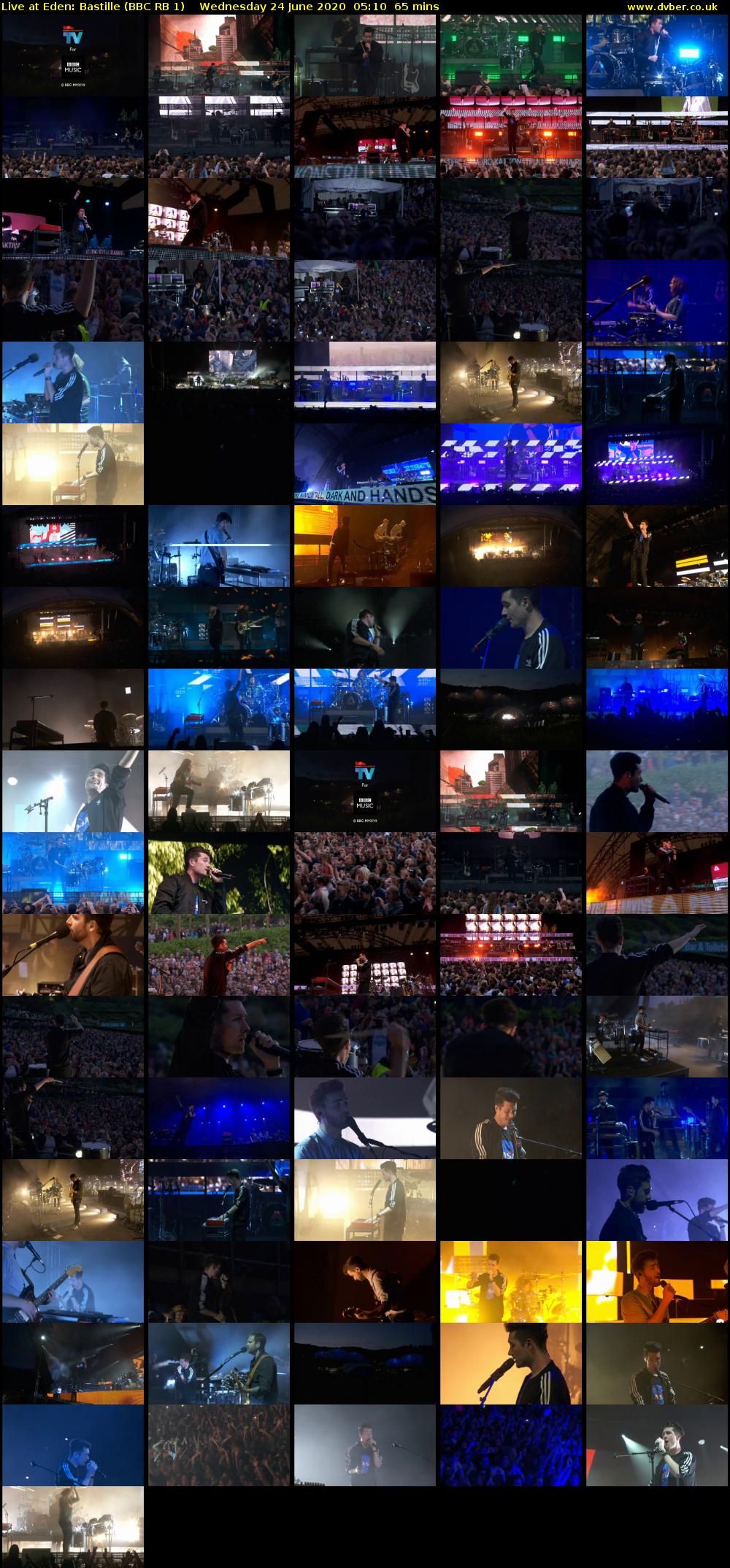 Live at Eden: Bastille (BBC RB 1) Wednesday 24 June 2020 05:10 - 06:15