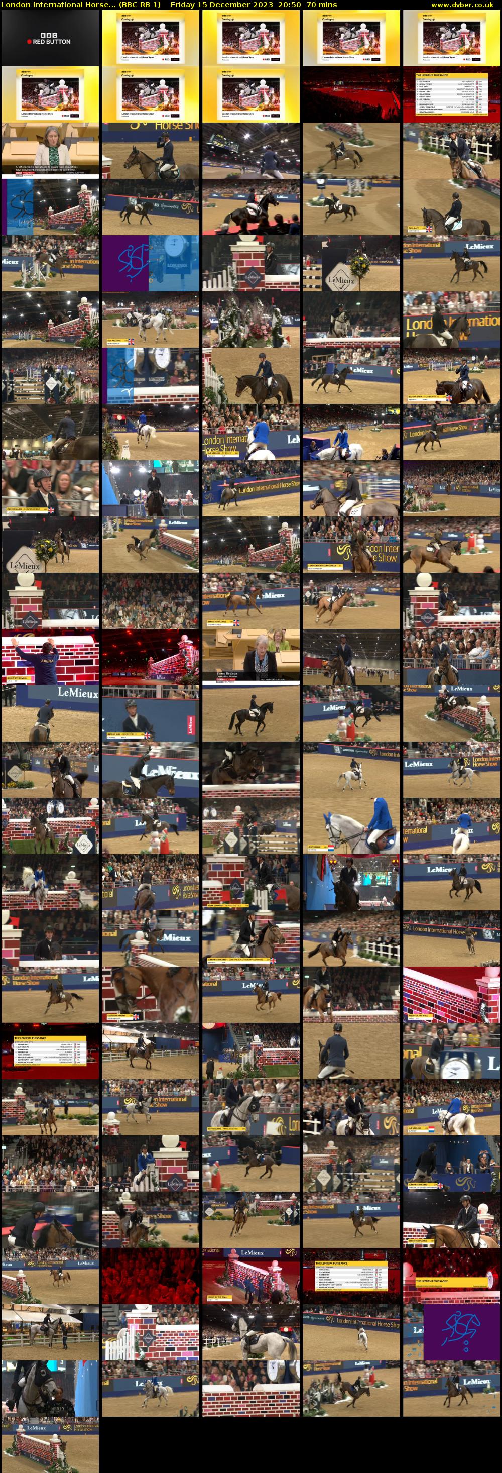 London International Horse... (BBC RB 1) Friday 15 December 2023 20:50 - 22:00