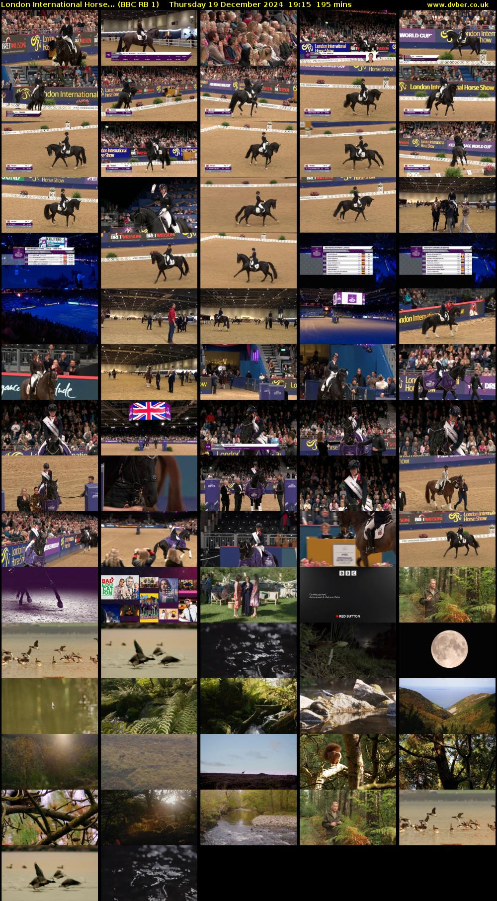 London International Horse... (BBC RB 1) Thursday 19 December 2024 19:15 - 22:30