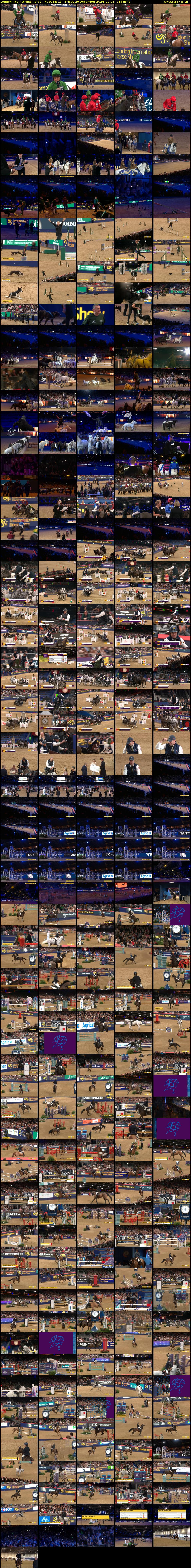 London International Horse... (BBC RB 1) Friday 20 December 2024 18:35 - 22:10