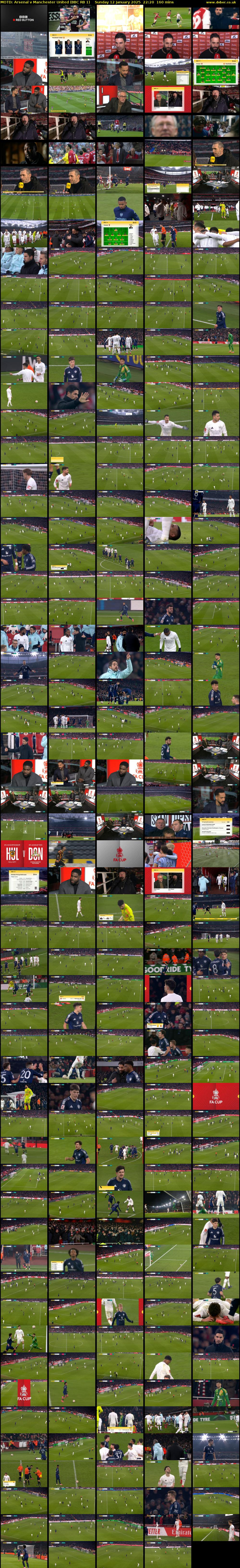 MOTD: Arsenal v Manchester United (BBC RB 1) Sunday 12 January 2025 22:20 - 01:00