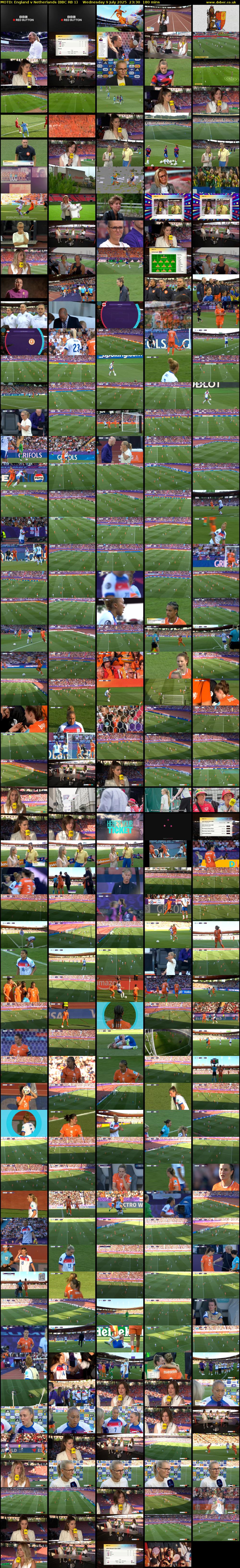 MOTD: England v Netherlands (BBC RB 1) Wednesday 9 July 2025 23:30 - 02:30