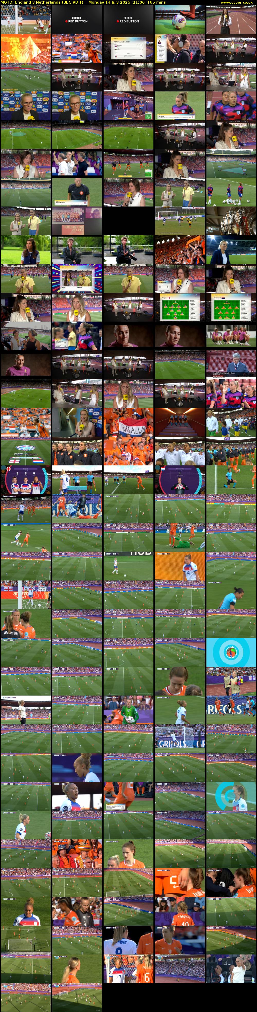 MOTD: England v Netherlands (BBC RB 1) Monday 14 July 2025 21:00 - 23:45