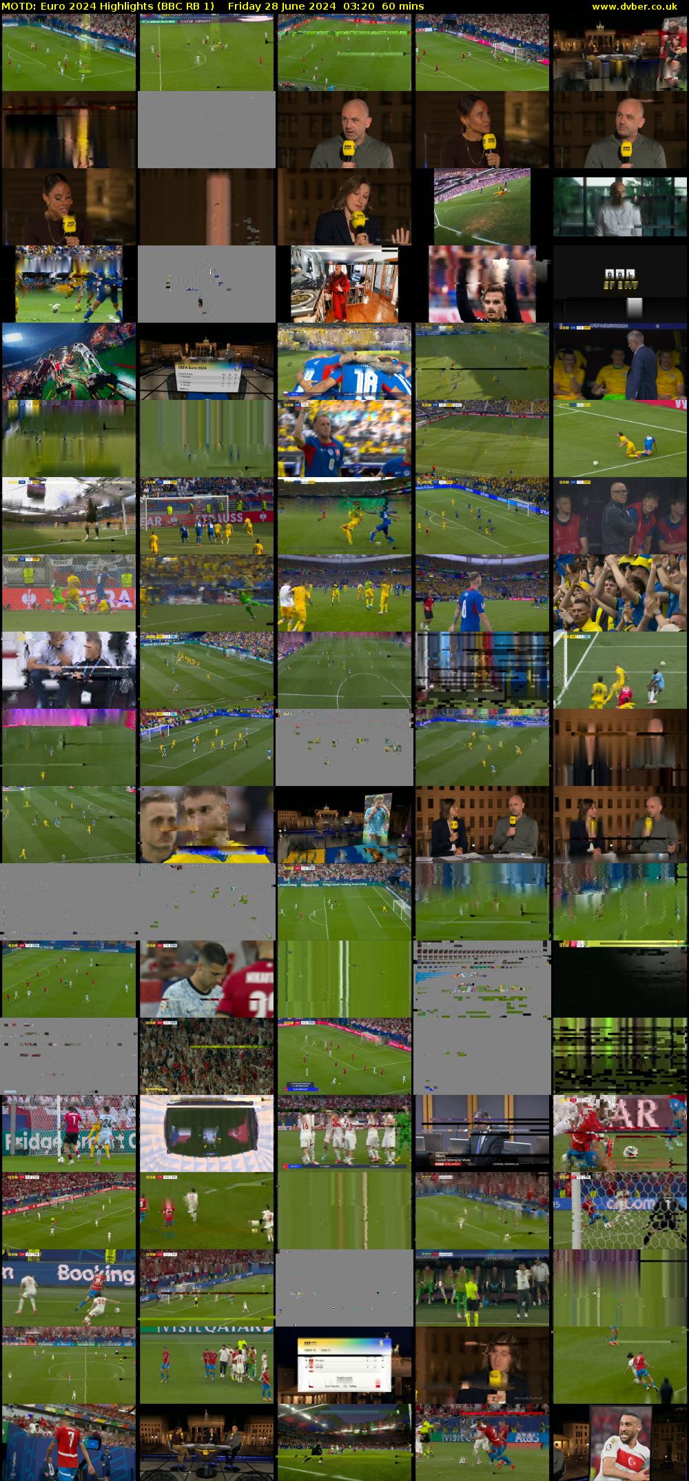 MOTD: Euro 2024 Highlights (BBC RB 1) Friday 28 June 2024 03:20 - 04:20