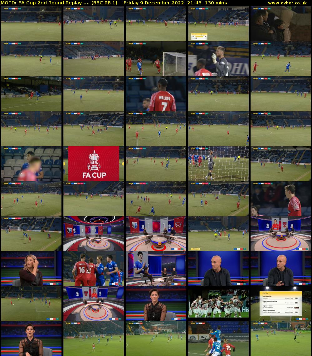 MOTD: FA Cup 2nd Round Replay -... (BBC RB 1) Friday 9 December 2022 21:45 - 23:55