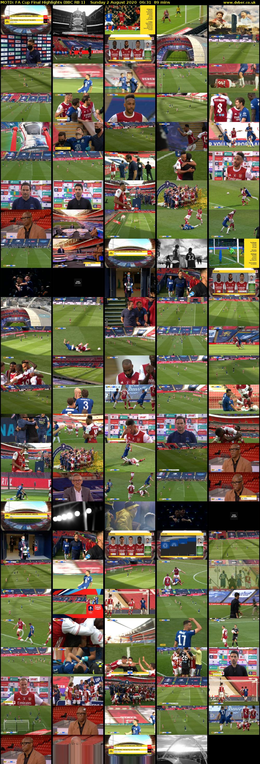 MOTD: FA Cup Final Highlights (BBC RB 1) Sunday 2 August 2020 06:31 - 08:00