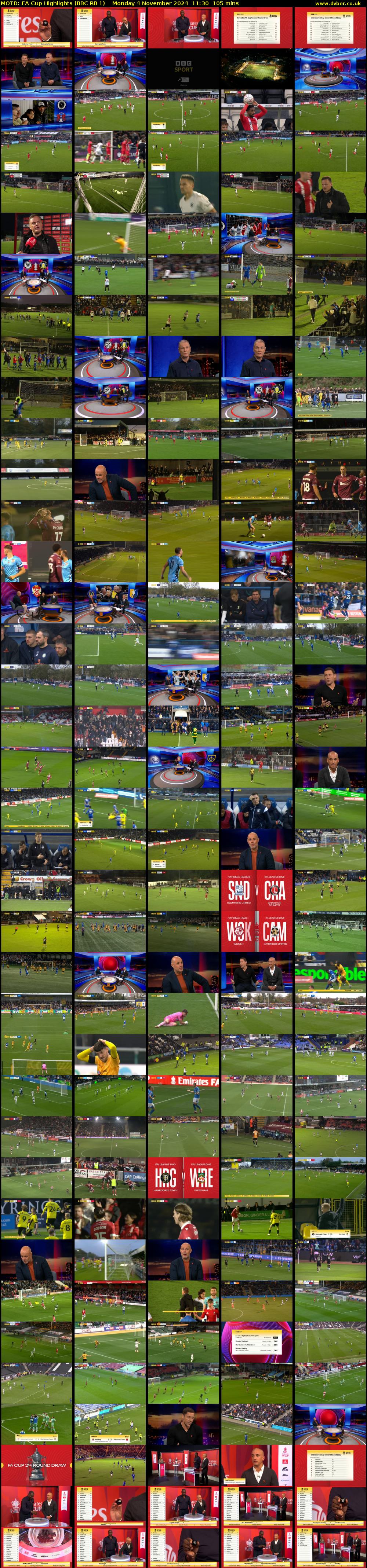 MOTD: FA Cup Highlights (BBC RB 1) Monday 4 November 2024 11:30 - 13:15