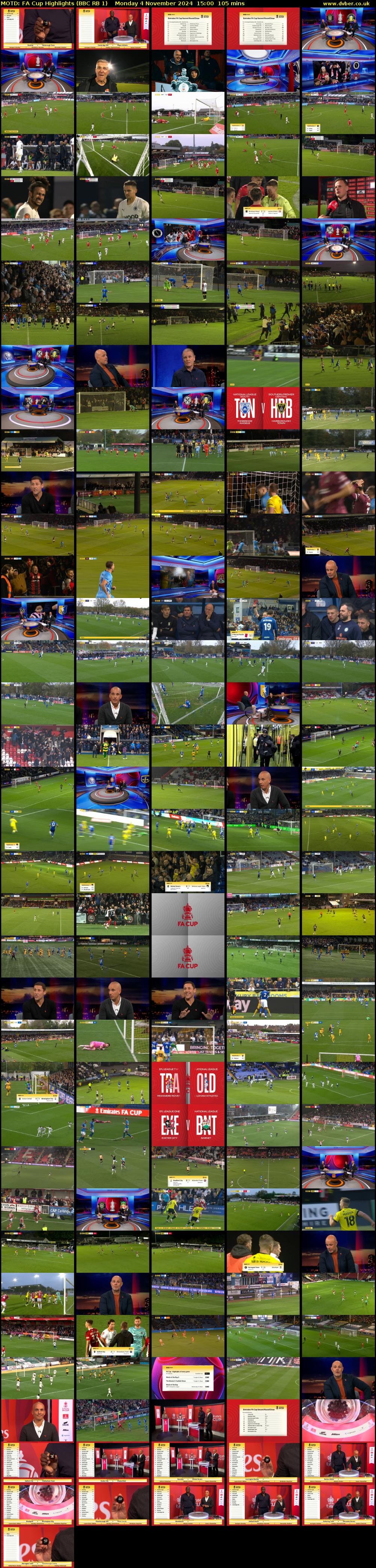 MOTD: FA Cup Highlights (BBC RB 1) Monday 4 November 2024 15:00 - 16:45