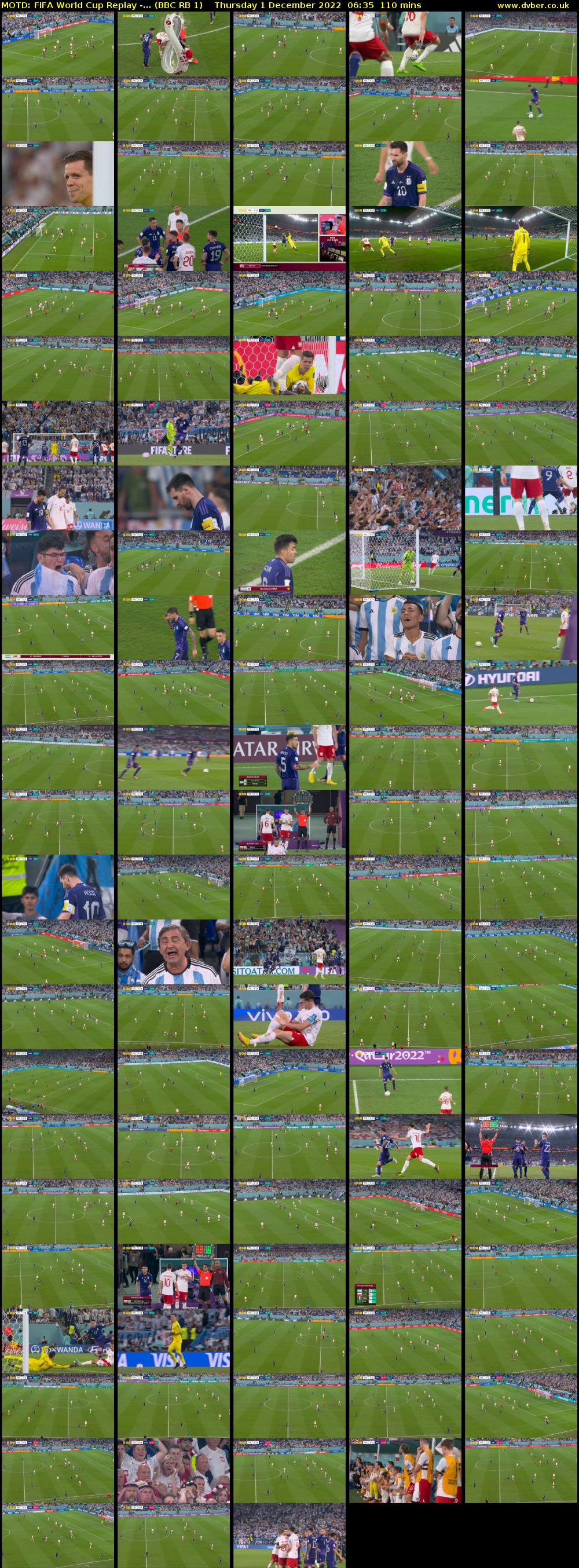 MOTD: FIFA World Cup Replay -... (BBC RB 1) Thursday 1 December 2022 06:35 - 08:25