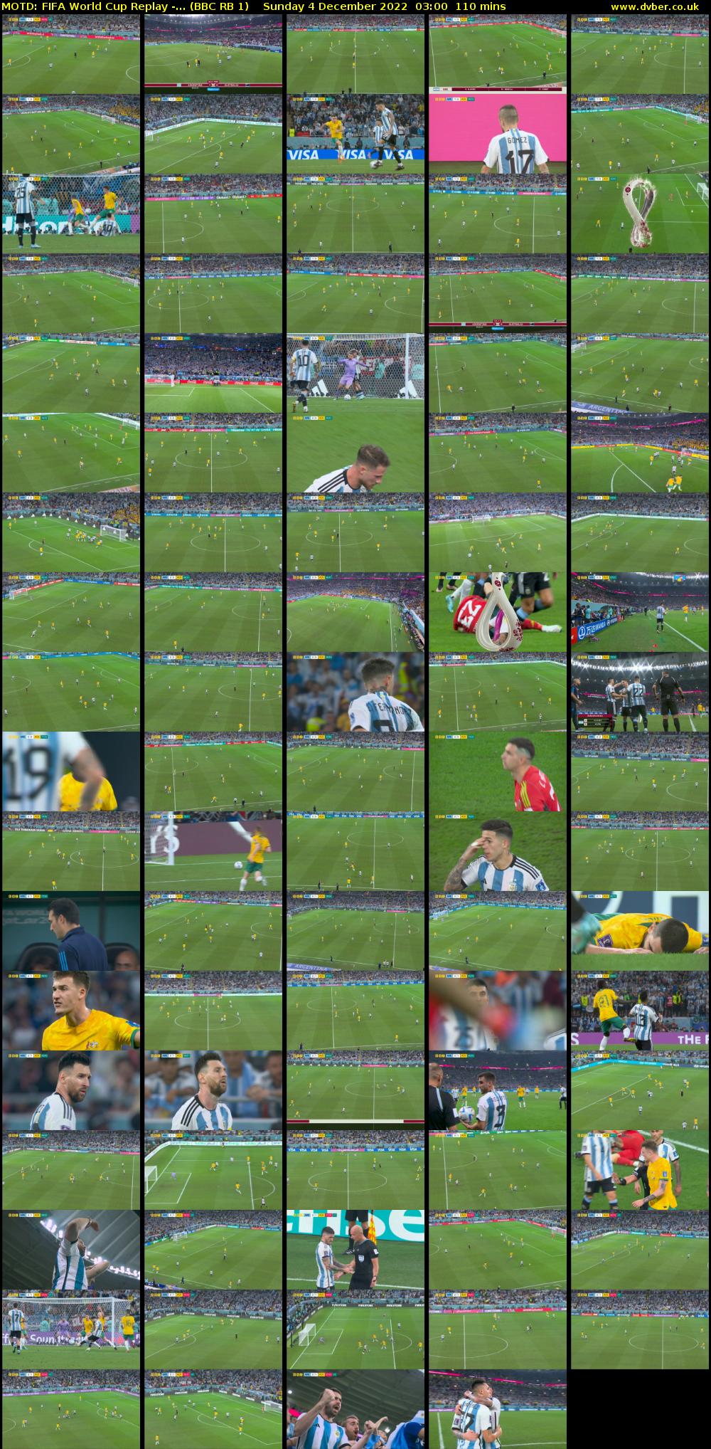 MOTD: FIFA World Cup Replay -... (BBC RB 1) Sunday 4 December 2022 03:00 - 04:50