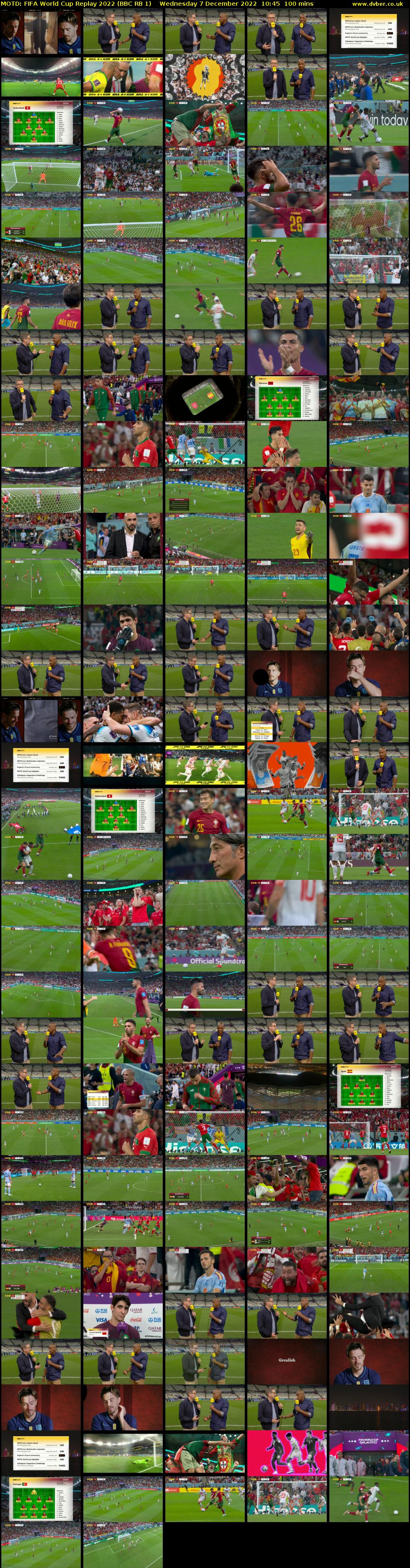 MOTD: FIFA World Cup Replay 2022 (BBC RB 1) Wednesday 7 December 2022 10:45 - 12:25